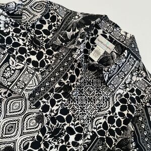 Drapers & Damons Womens 8P Black and White Embroidered Floral Jacket Drapers 343